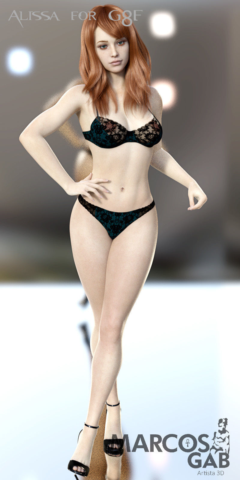 Alissa for Genesis 8 Female 3D model_7