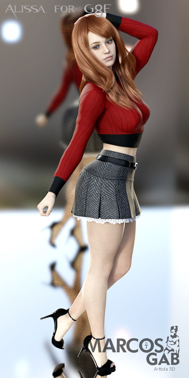 Alissa for Genesis 8 Female 3D model_2