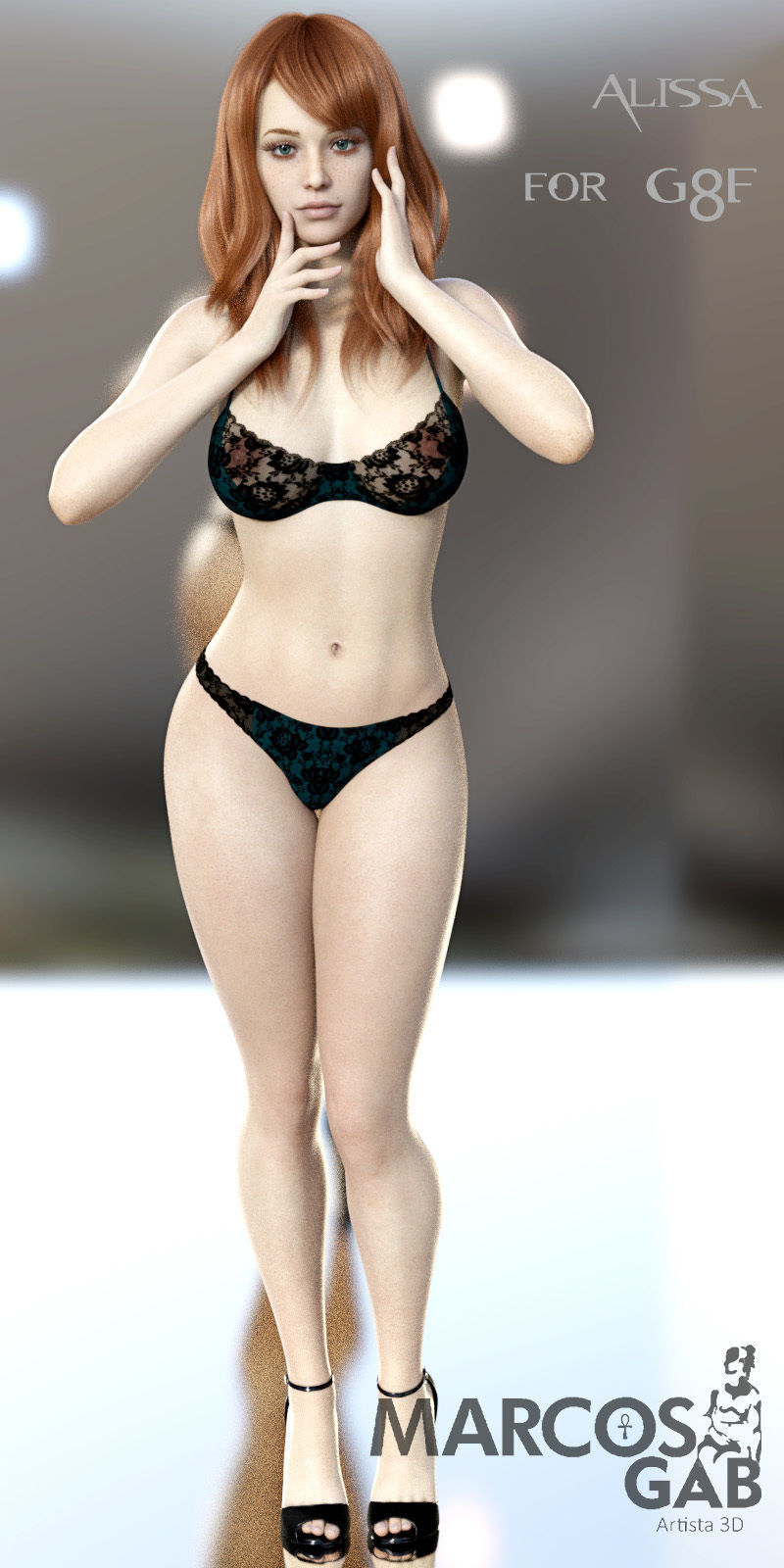 Alissa for Genesis 8 Female 3D model_5