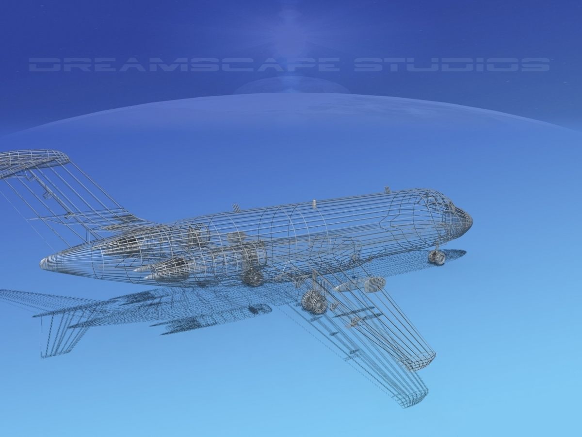 Douglas DC-9-20 North Central Airlines 3D model_14