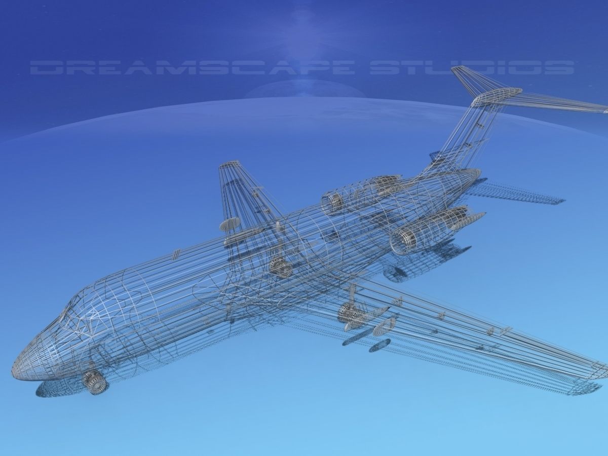 Douglas DC-9-20 North Central Airlines 3D model_12