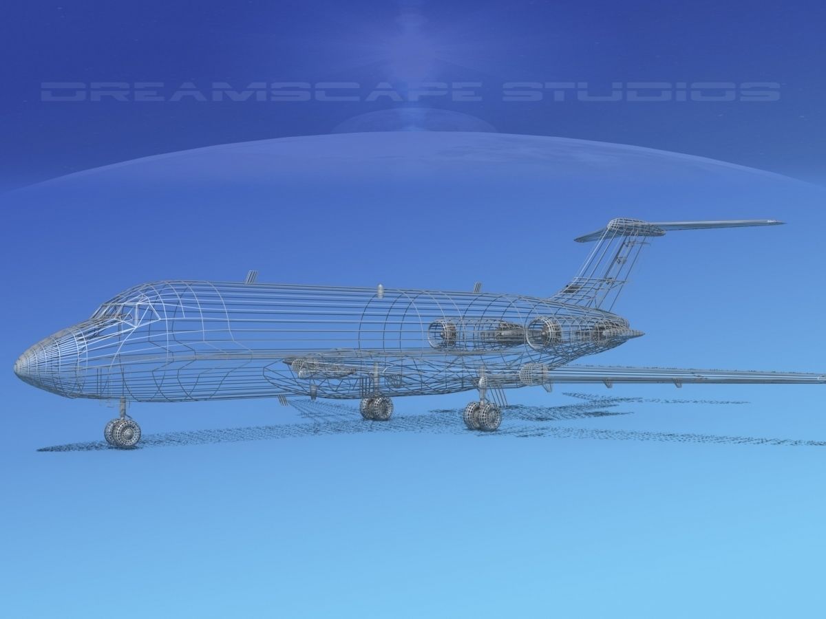 Douglas DC-9-20 North Central Airlines 3D model_15