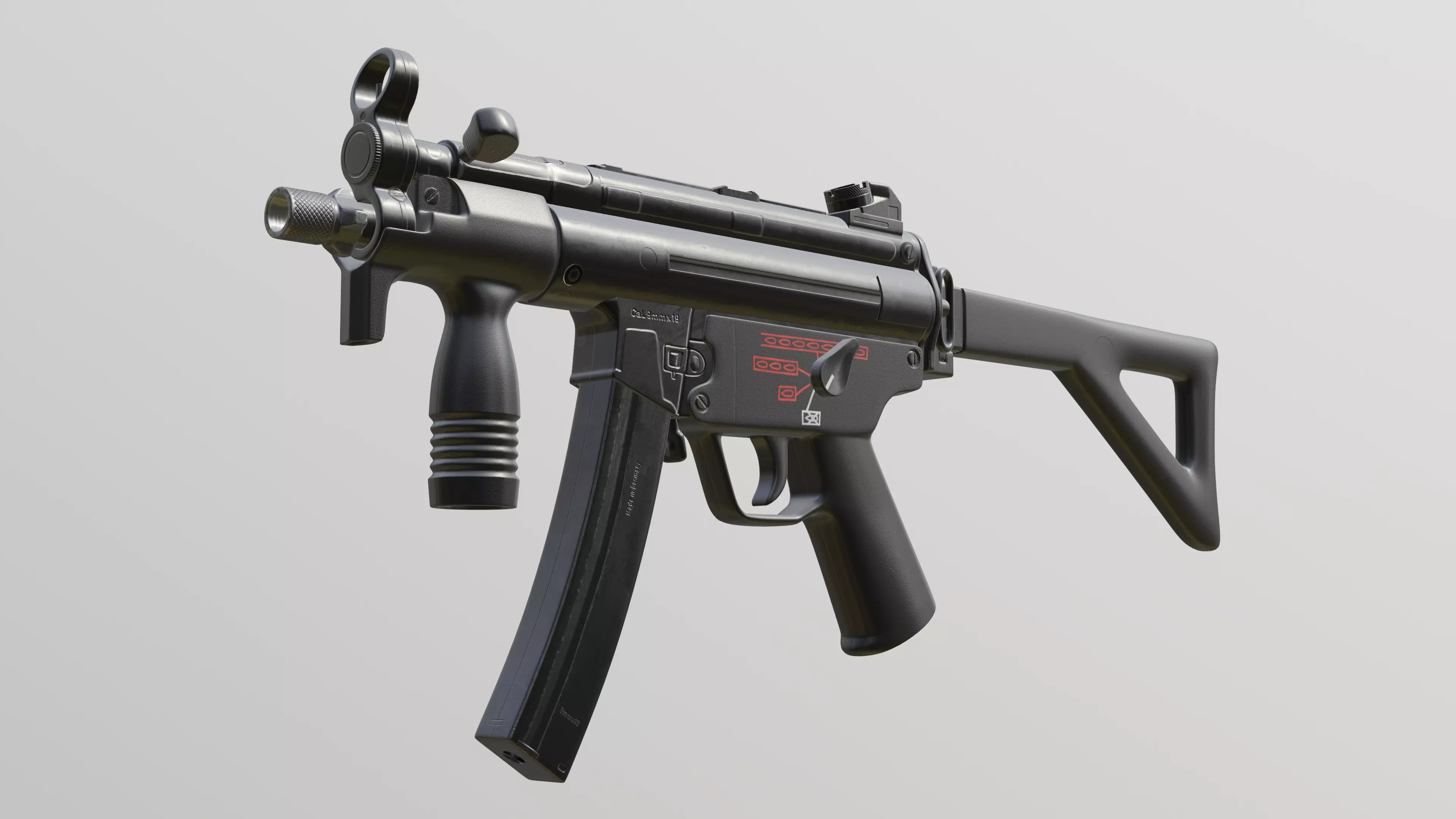 HK MP5K 3D model_0