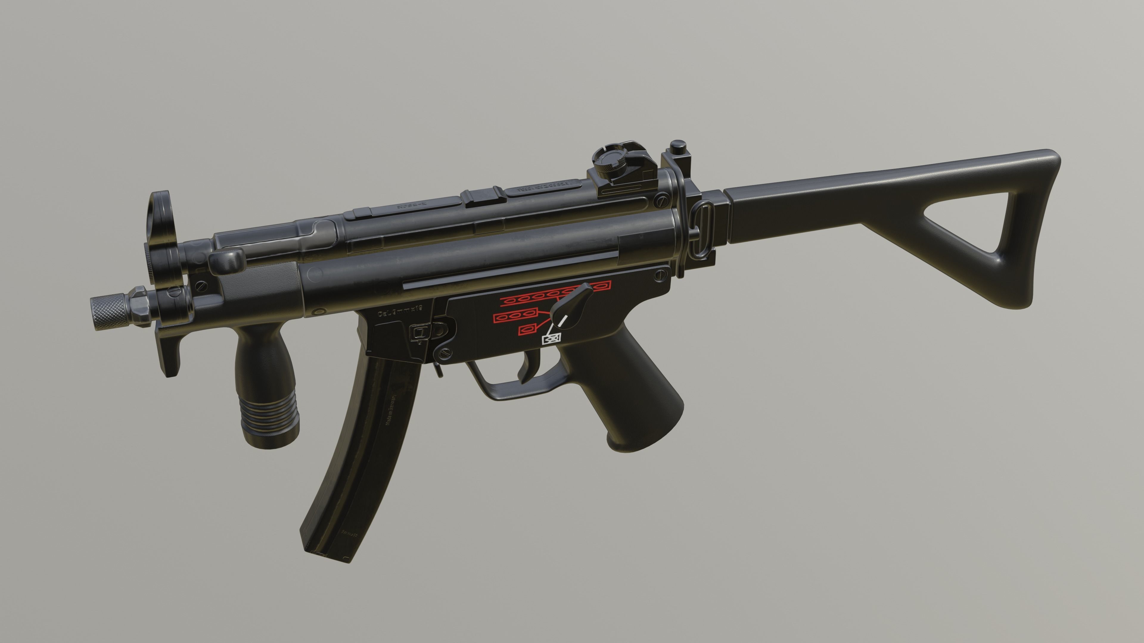 HK MP5K 3D model_2