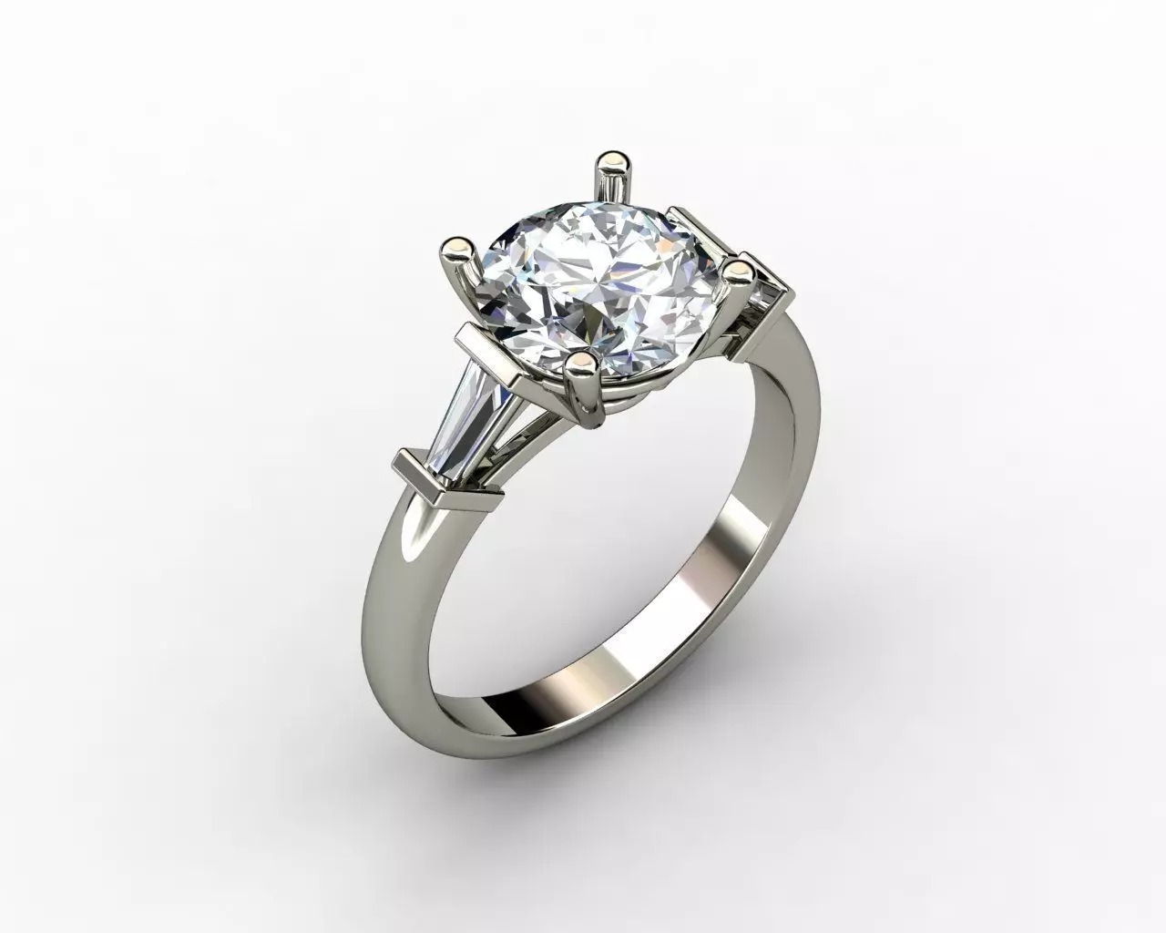 Diamond Ring 3D print model_0