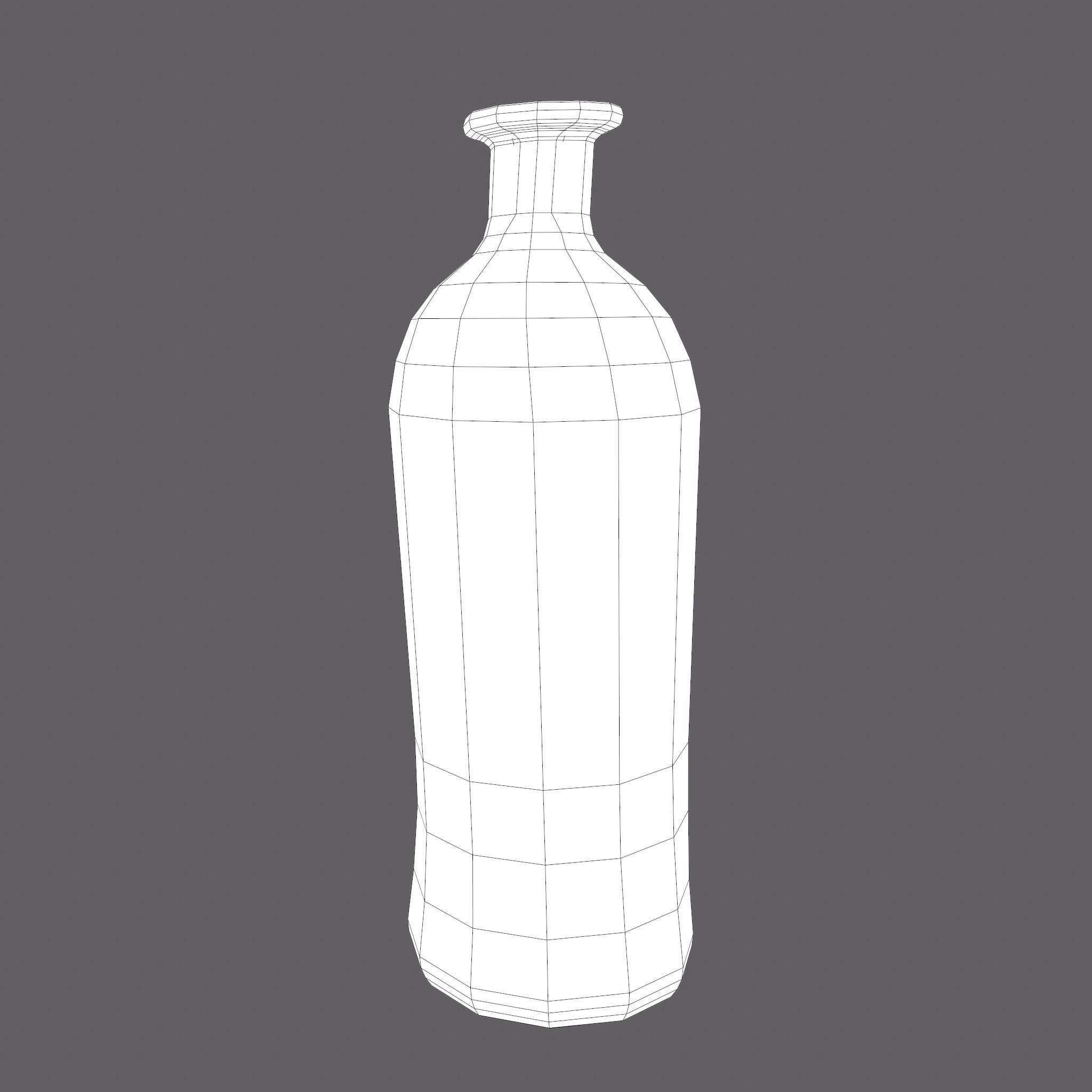 Medieval Style Glass Bottle Free low-poly 3D model_29
