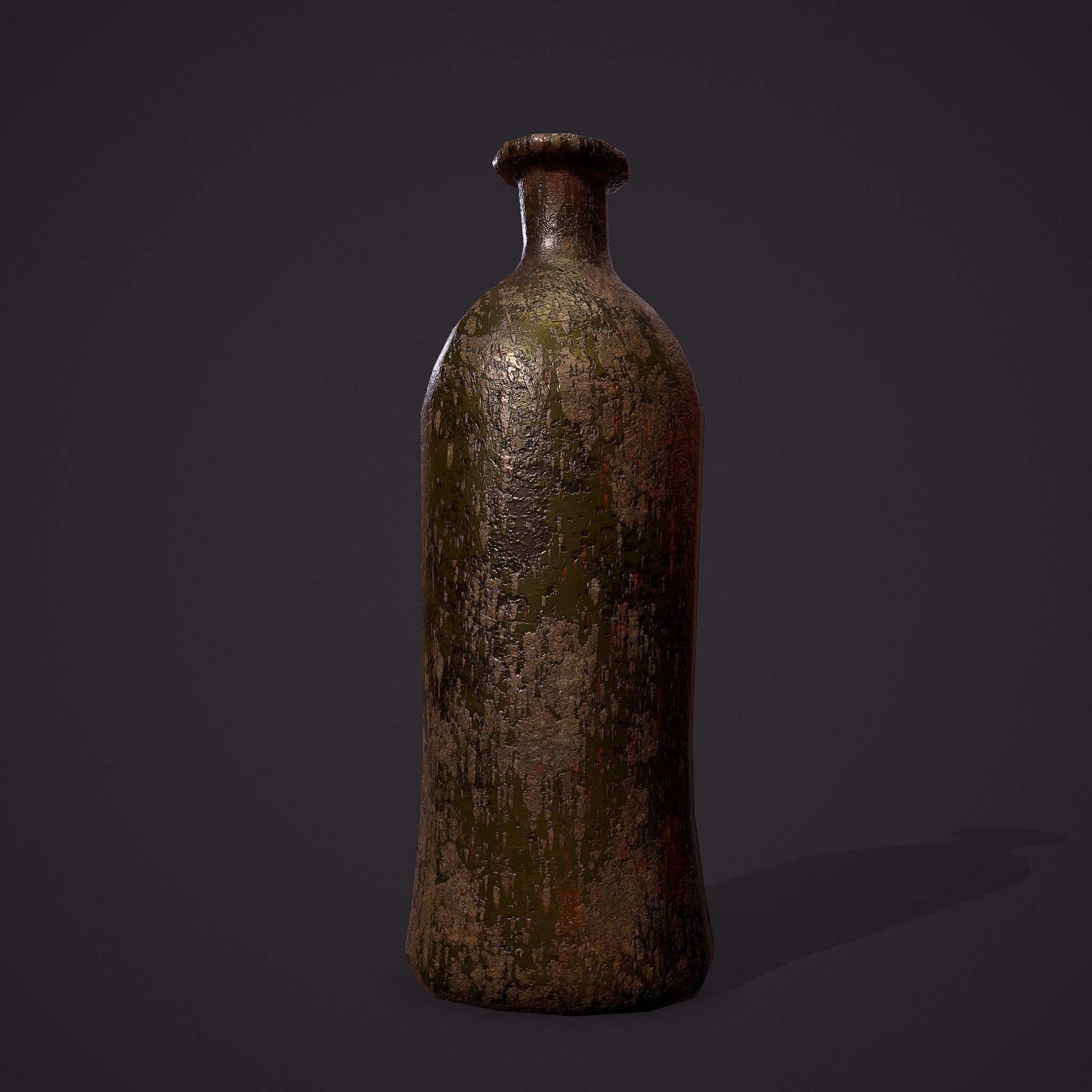 Medieval Style Glass Bottle Free low-poly 3D model_17
