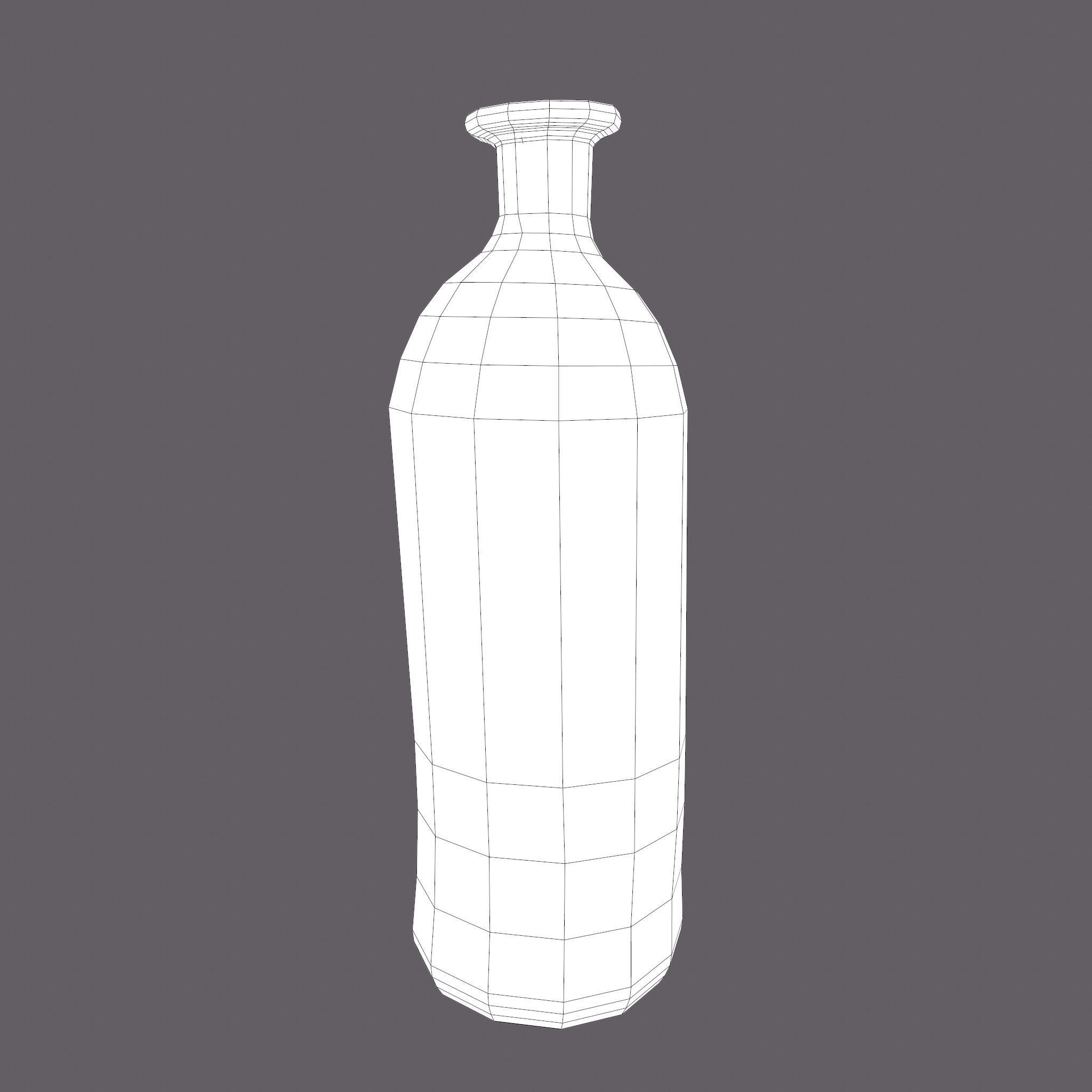 Medieval Style Glass Bottle Free low-poly 3D model_27