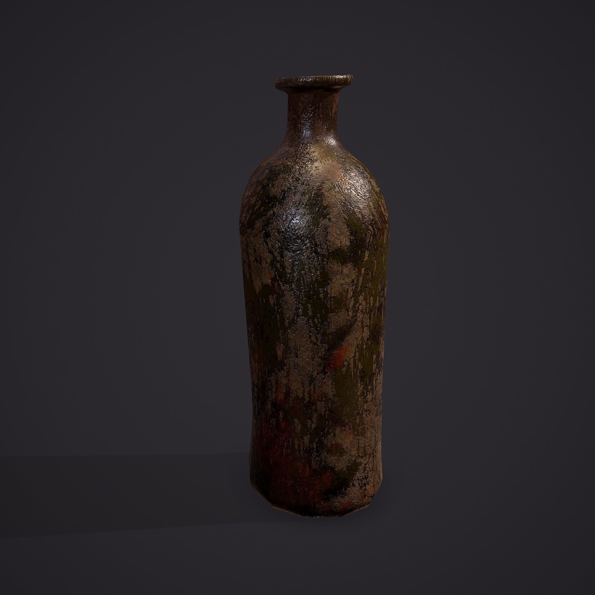 Medieval Style Glass Bottle Free low-poly 3D model_20