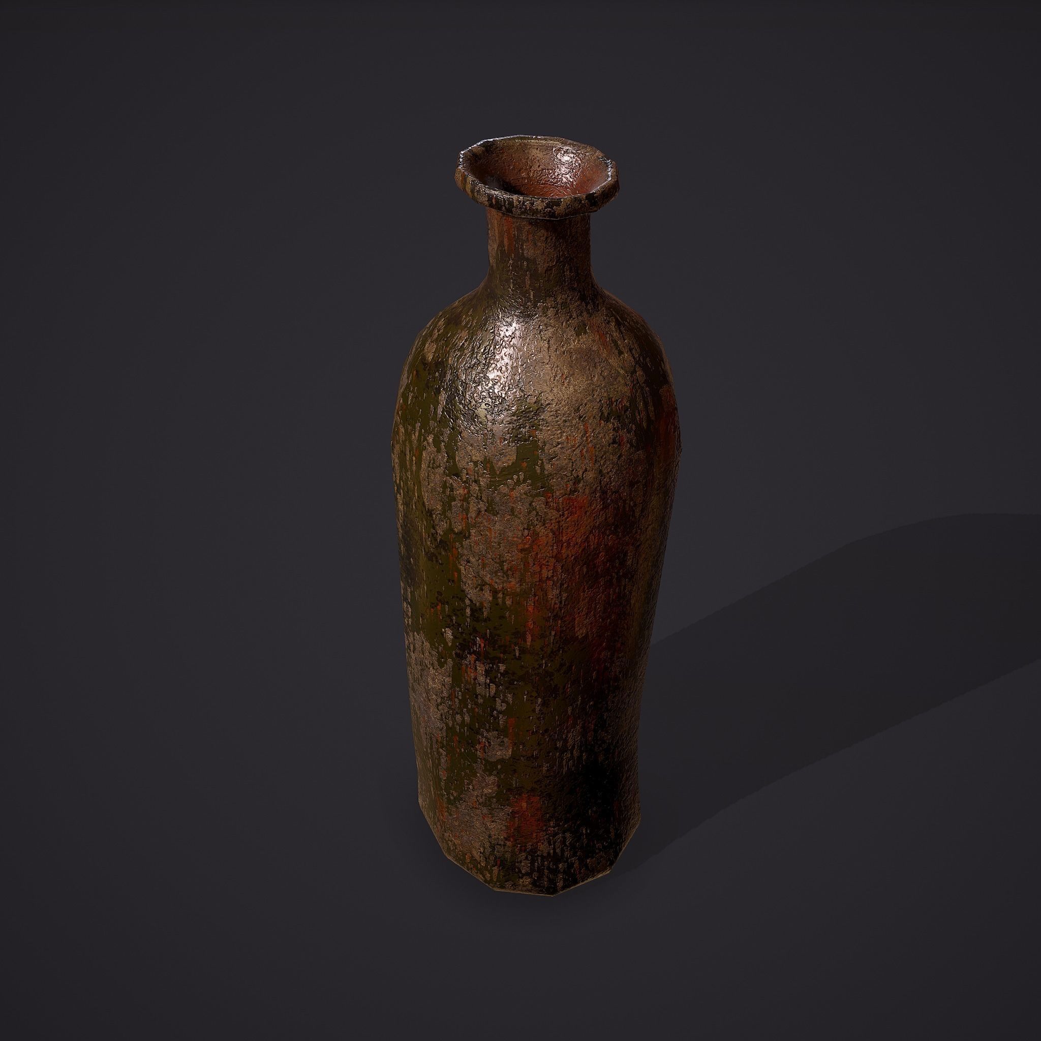 Medieval Style Glass Bottle Free low-poly 3D model_14