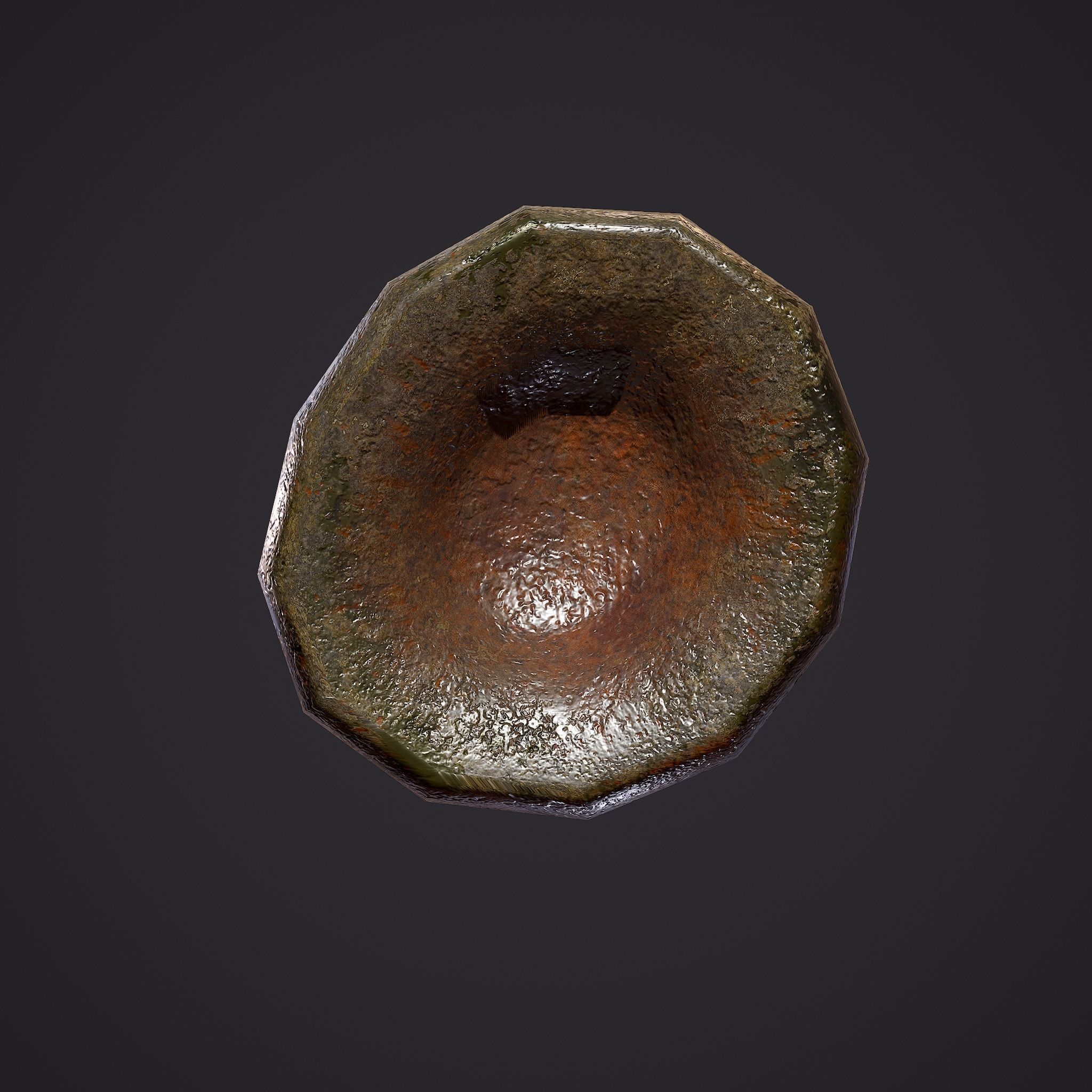 Medieval Style Glass Bottle Free low-poly 3D model_19