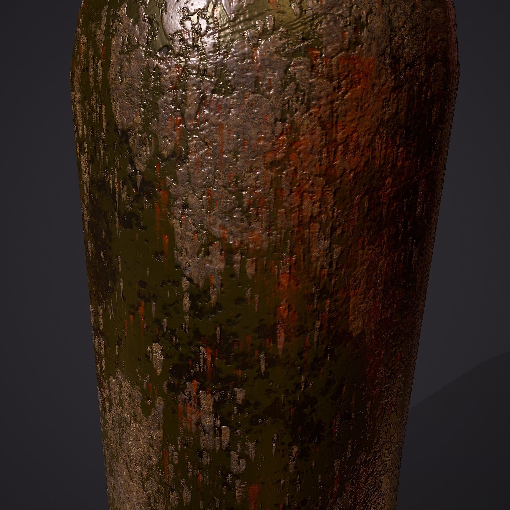Medieval Style Glass Bottle Free low-poly 3D model_11
