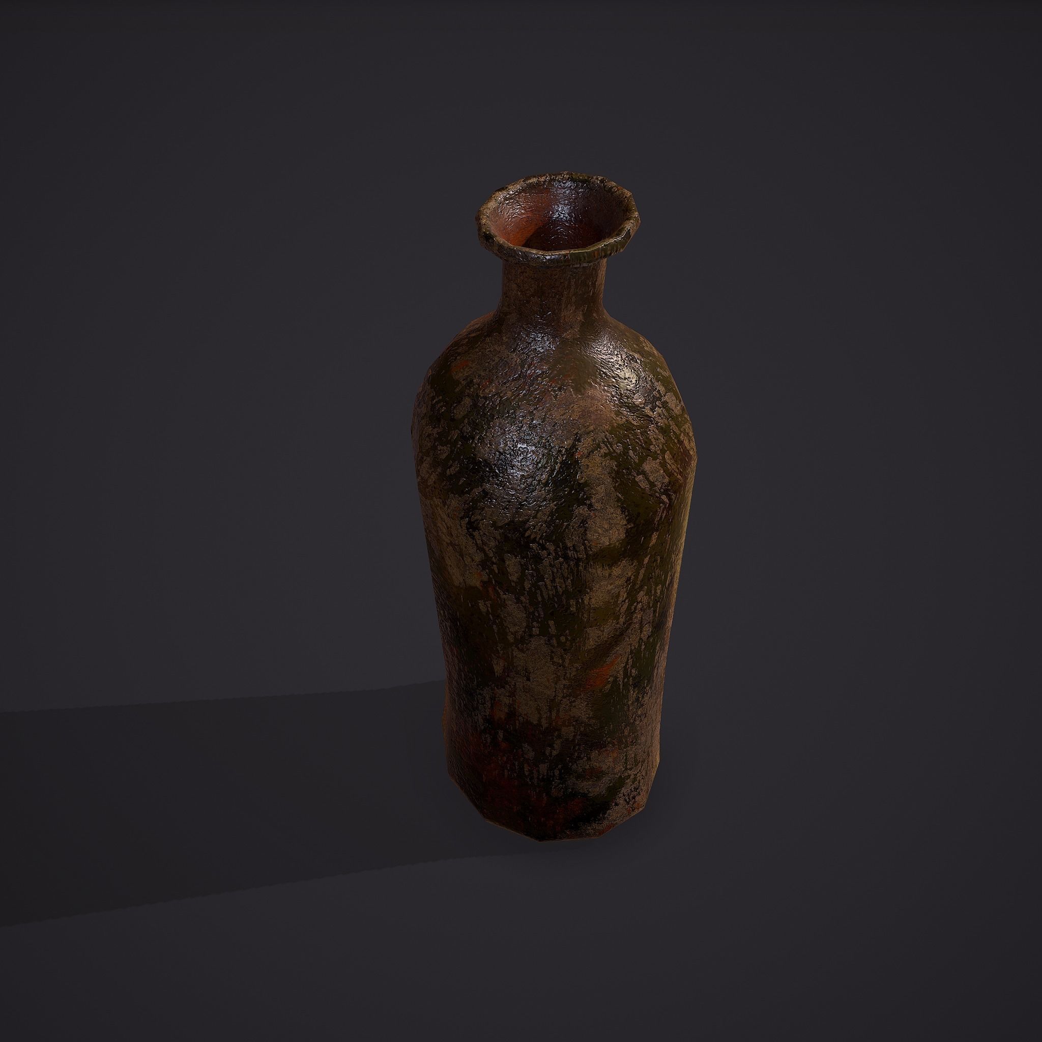 Medieval Style Glass Bottle Free low-poly 3D model_16