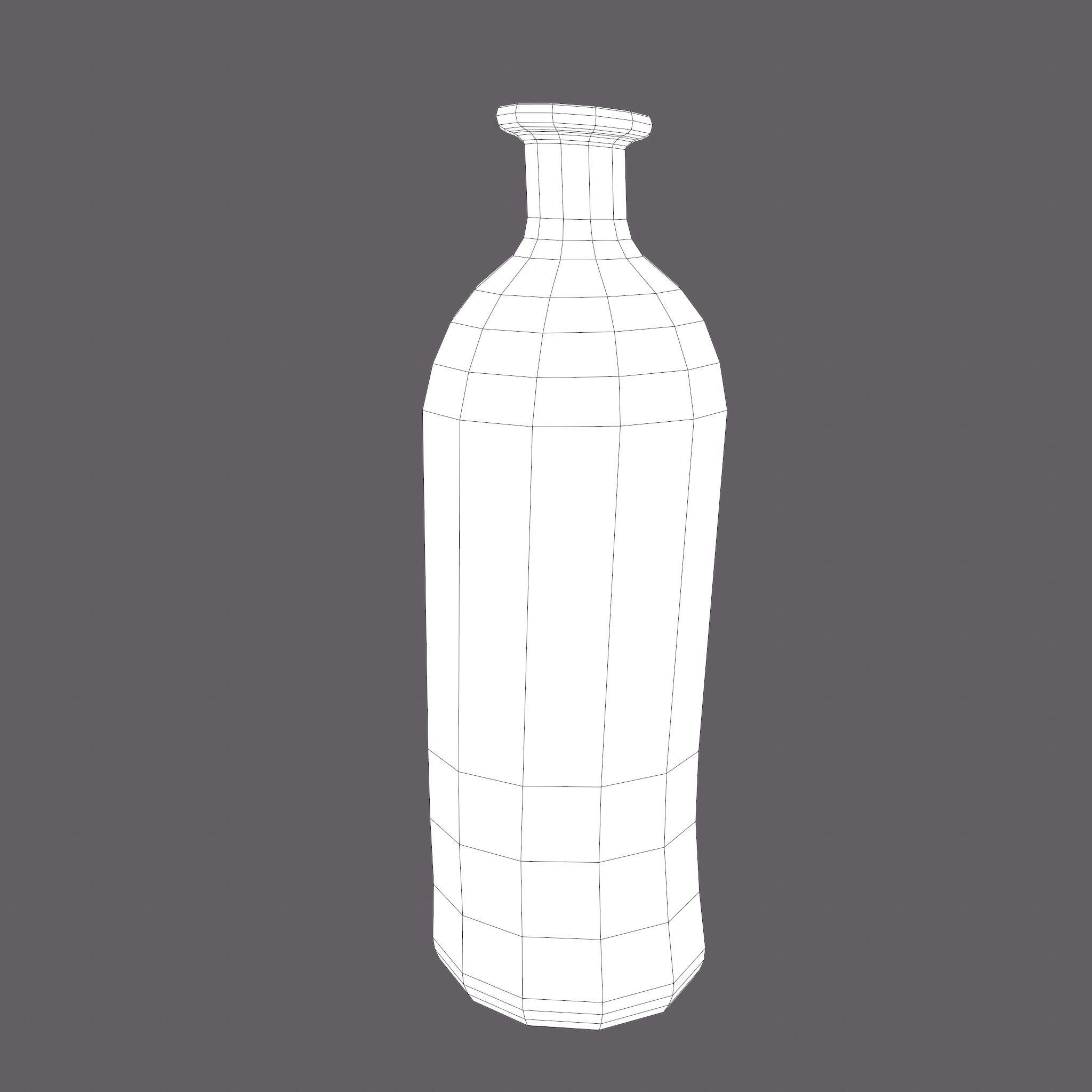 Medieval Style Glass Bottle Free low-poly 3D model_28