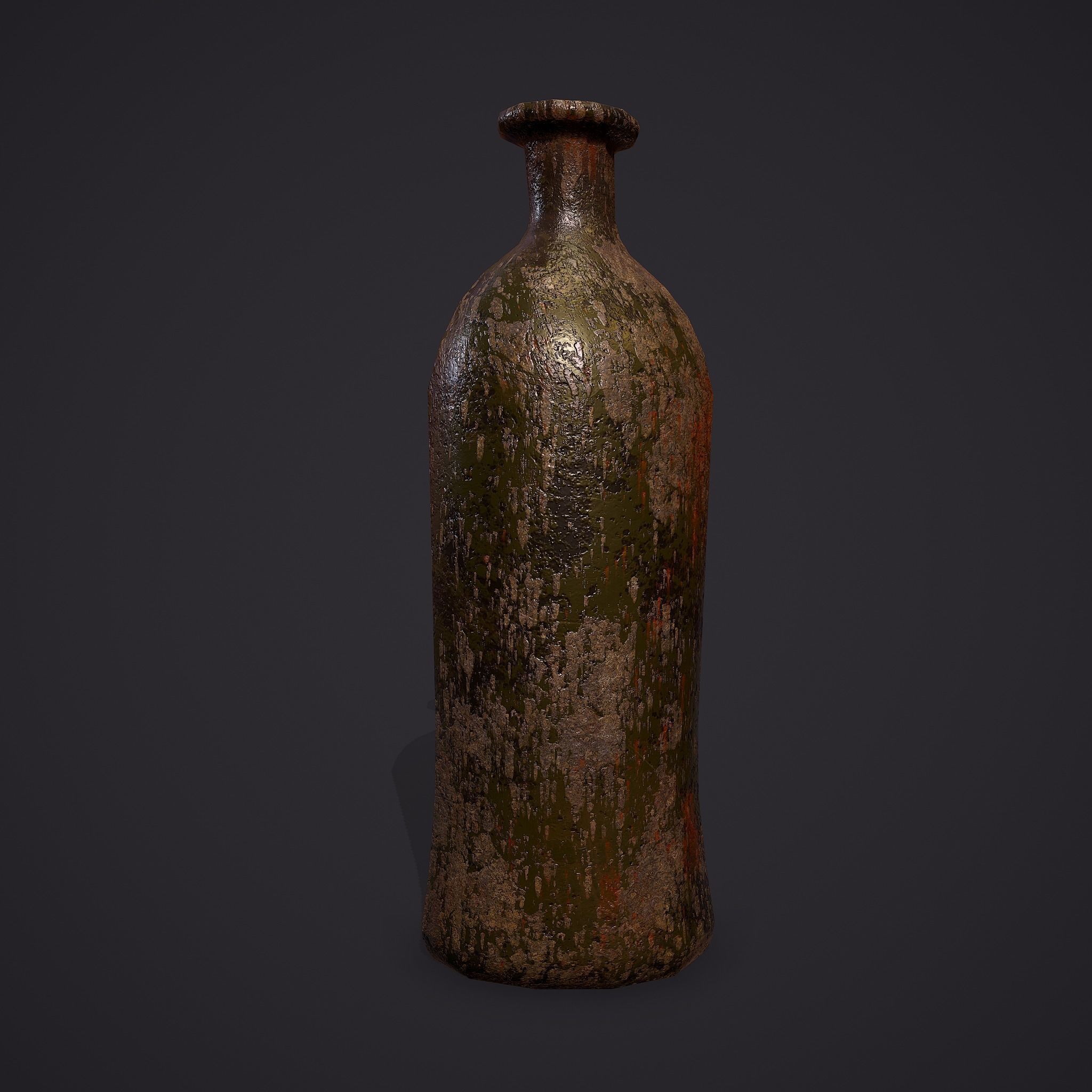 Medieval Style Glass Bottle Free low-poly 3D model_13