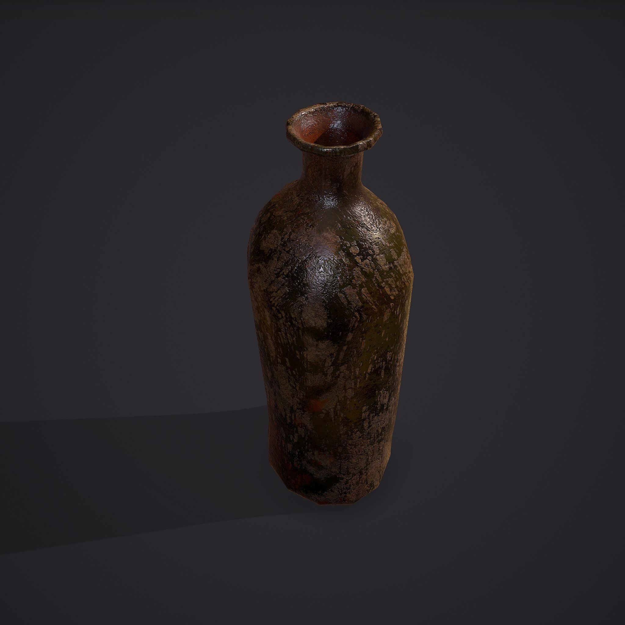 Medieval Style Glass Bottle Free low-poly 3D model_15