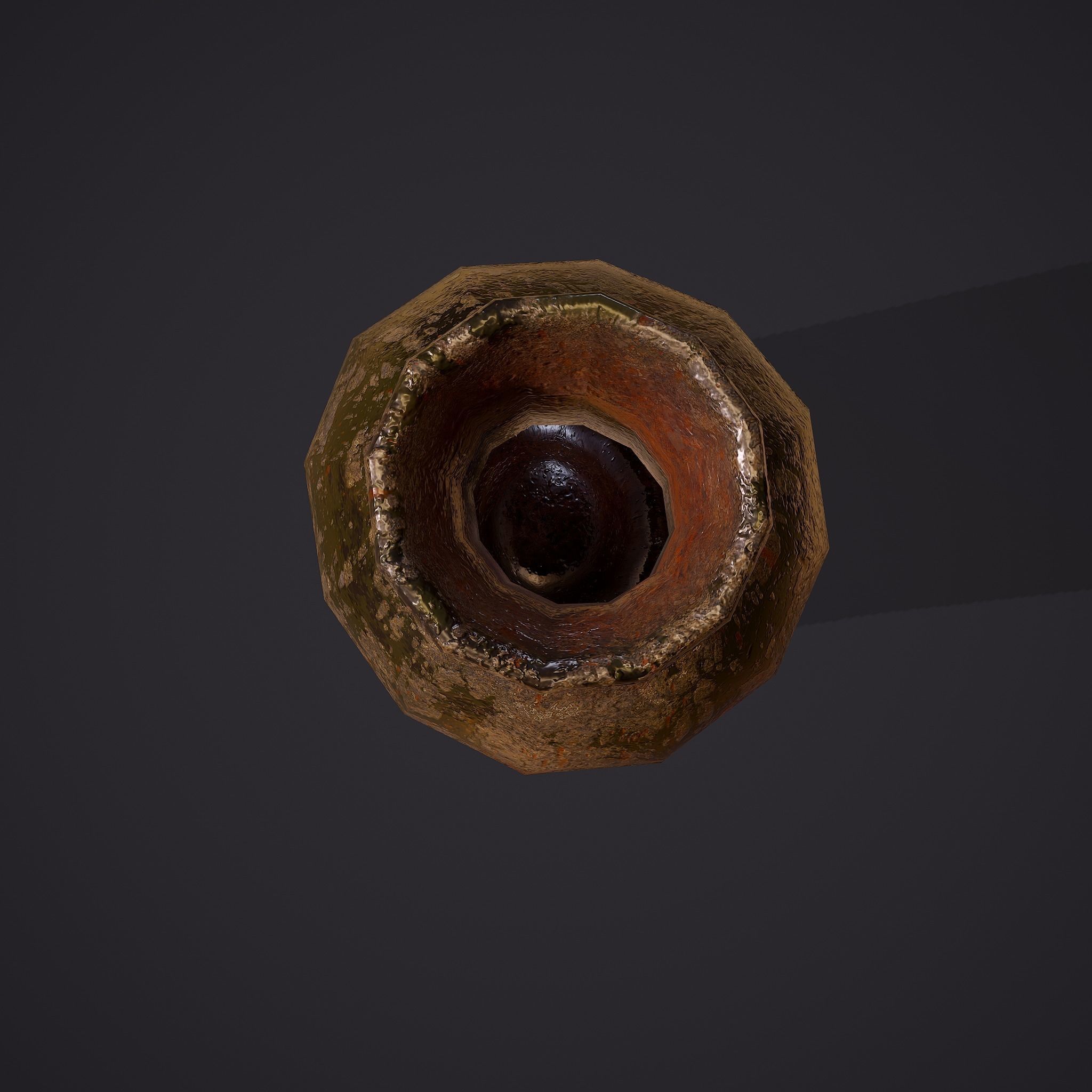 Medieval Style Glass Bottle Free low-poly 3D model_10