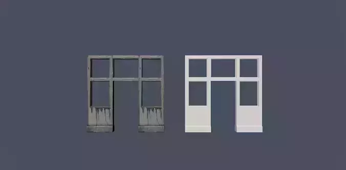 Doors city assets for game