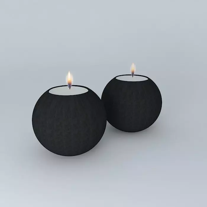 Decorating with candles Free 3D model_0