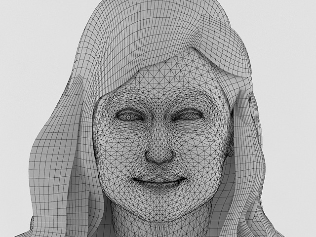 Paris Hilton 3D model_5