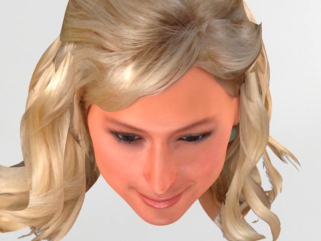 Paris Hilton 3D model_3