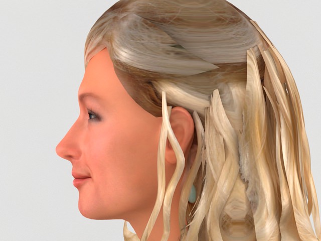 Paris Hilton 3D model_1