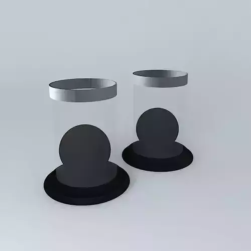 Decorated with white beads Free 3D model