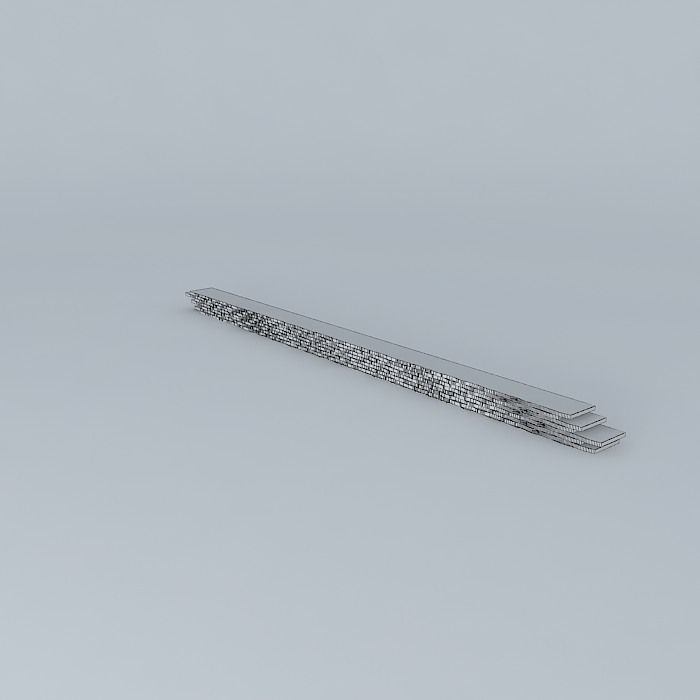 wave panel Free 3D model_4