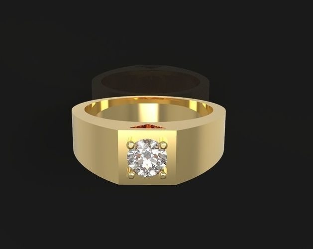 Simple ring - 7 Free 3D print model