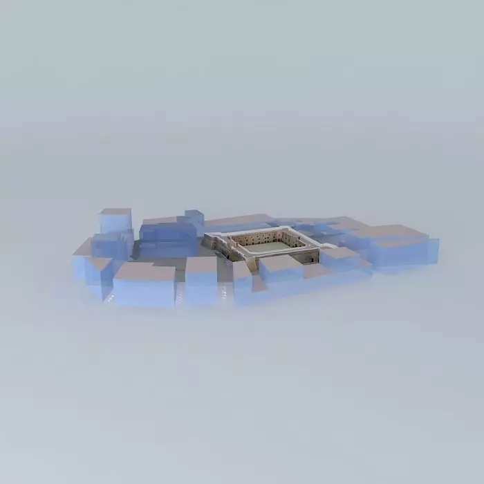 Castle-fortress of Santa Pola. Urban Environment Free 3D model