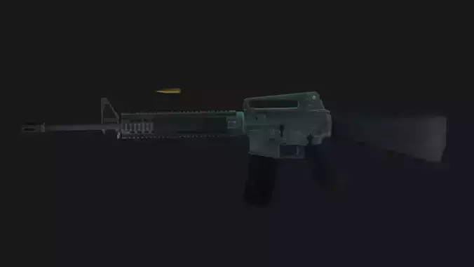 M16A3 ar - rifle Low-poly 3D model