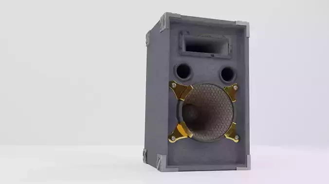Blender 3D model of hi-fi speaker 3D model