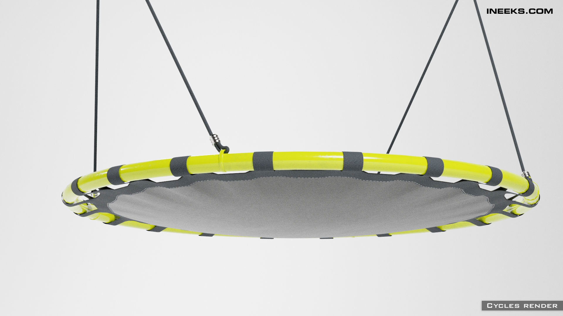 Swings nest seat with hanging ropes 3D model_4