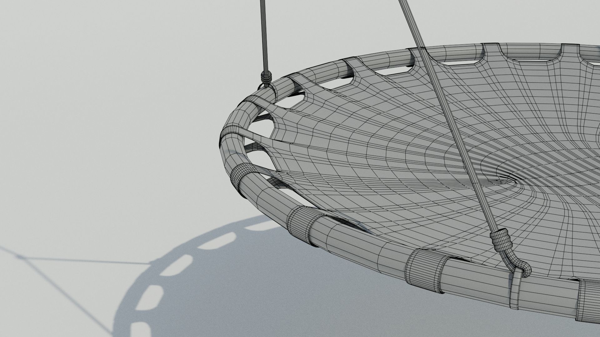 Swings nest seat with hanging ropes 3D model_15