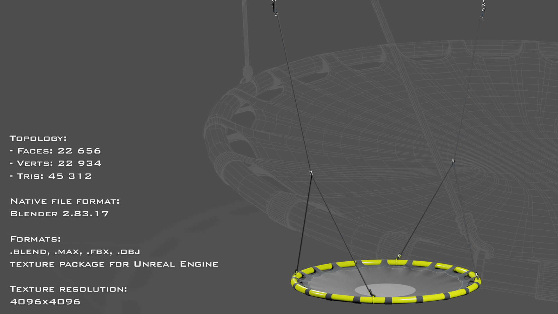 Swings nest seat with hanging ropes 3D model_21