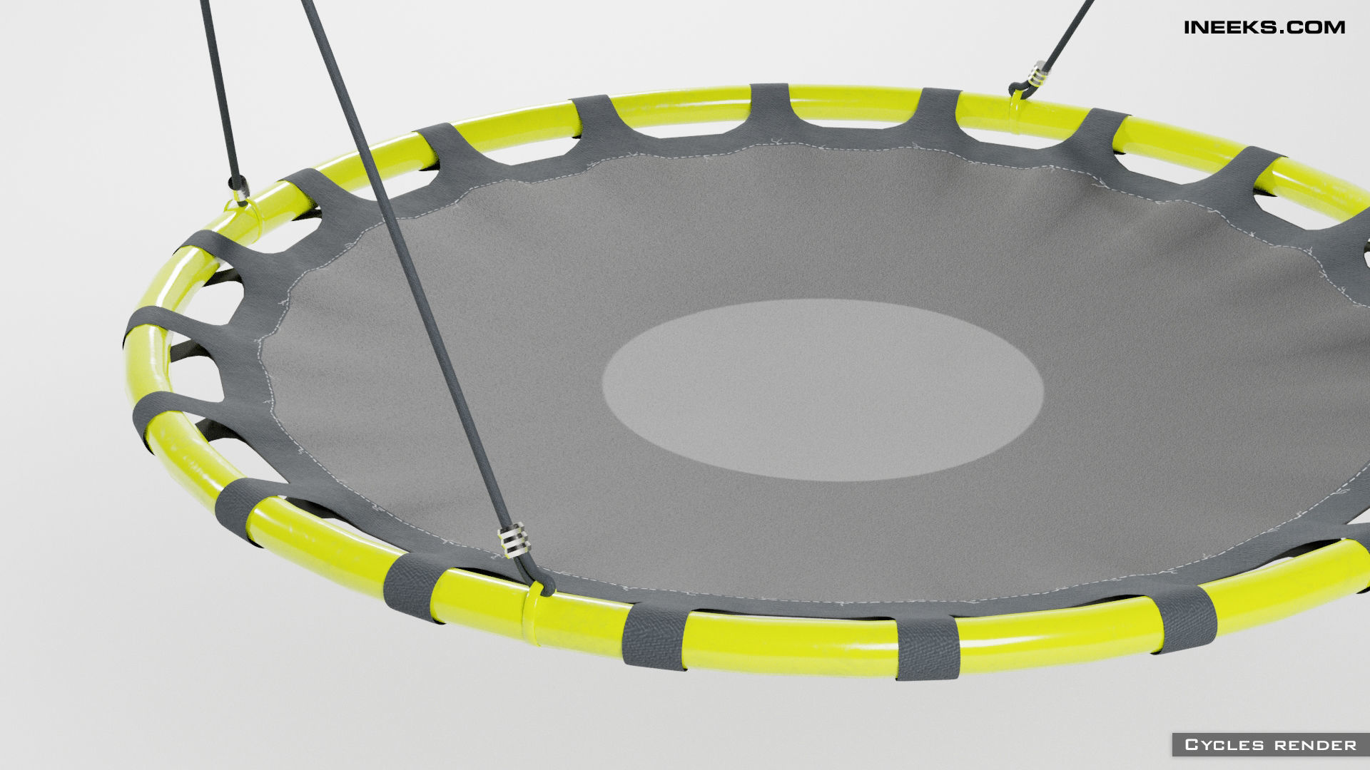 Swings nest seat with hanging ropes 3D model_2