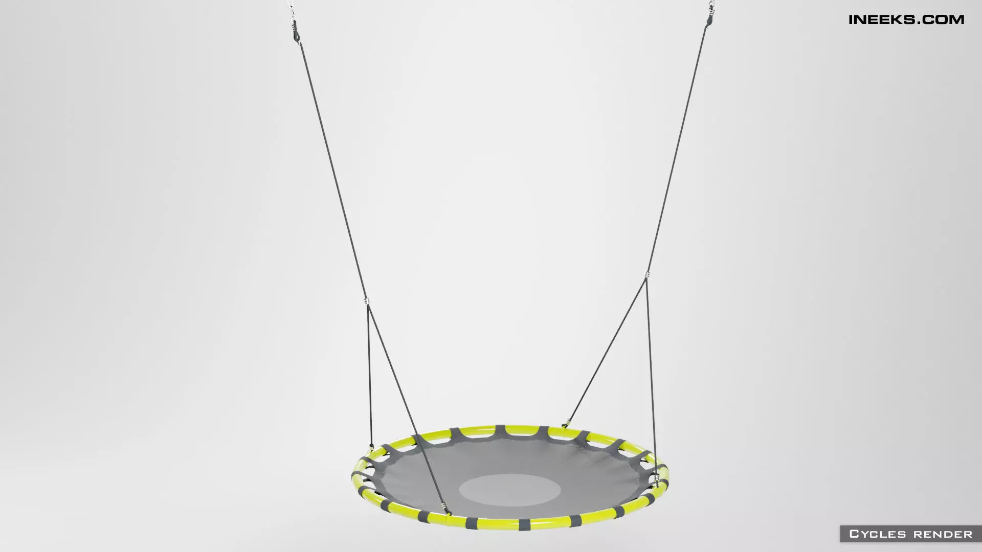 Swings nest seat with hanging ropes 3D model_0