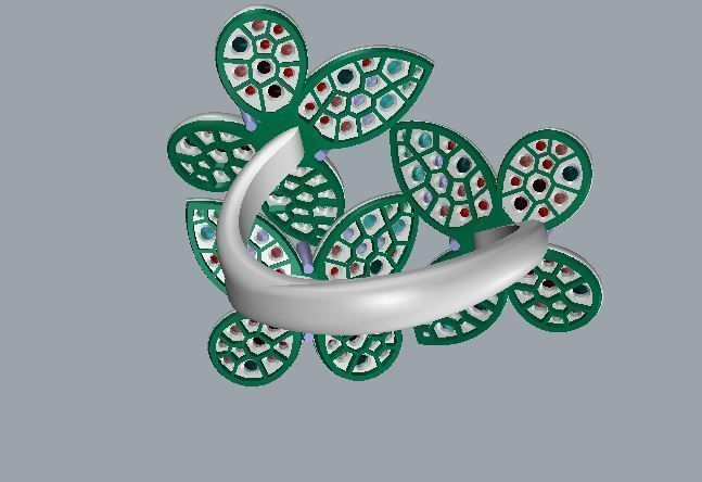 Ring and Earrings 39 3D print model_8