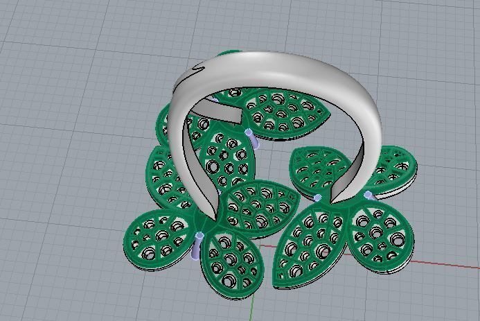 Ring and Earrings 39 3D print model_19