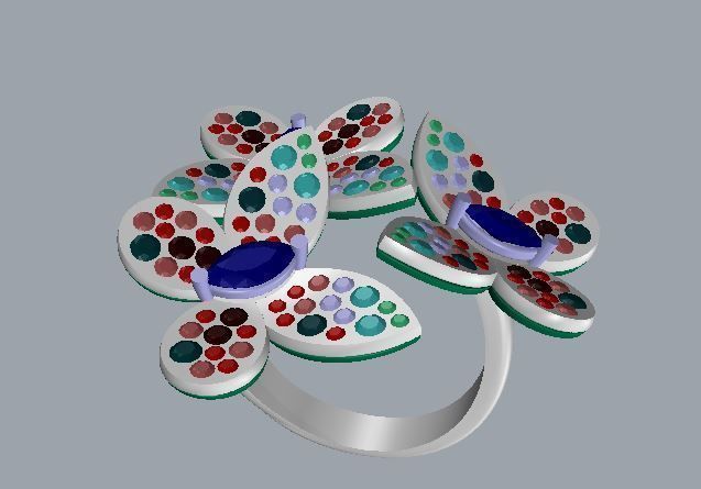 Ring and Earrings 39 3D print model_20