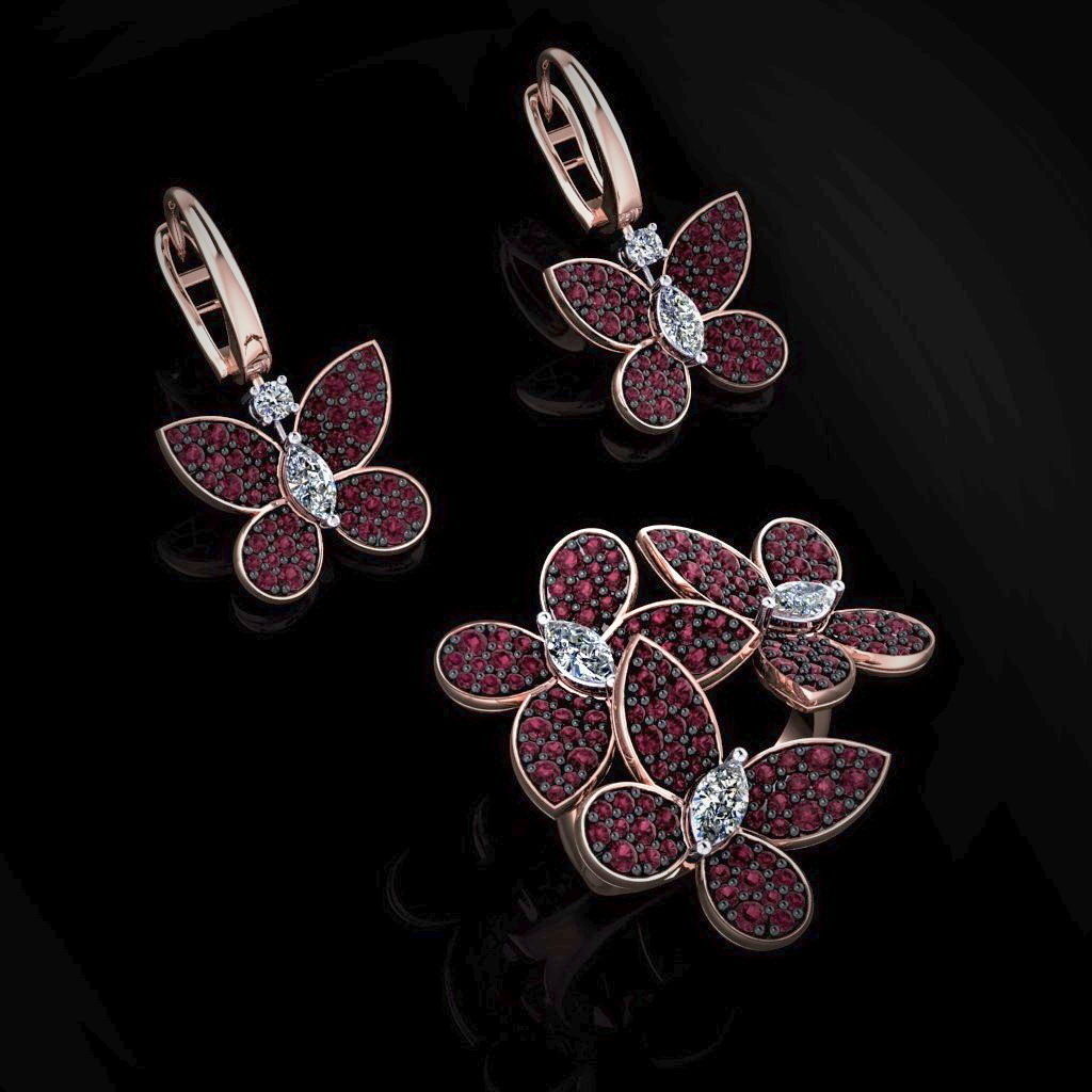 Ring and Earrings 39 3D print model_3