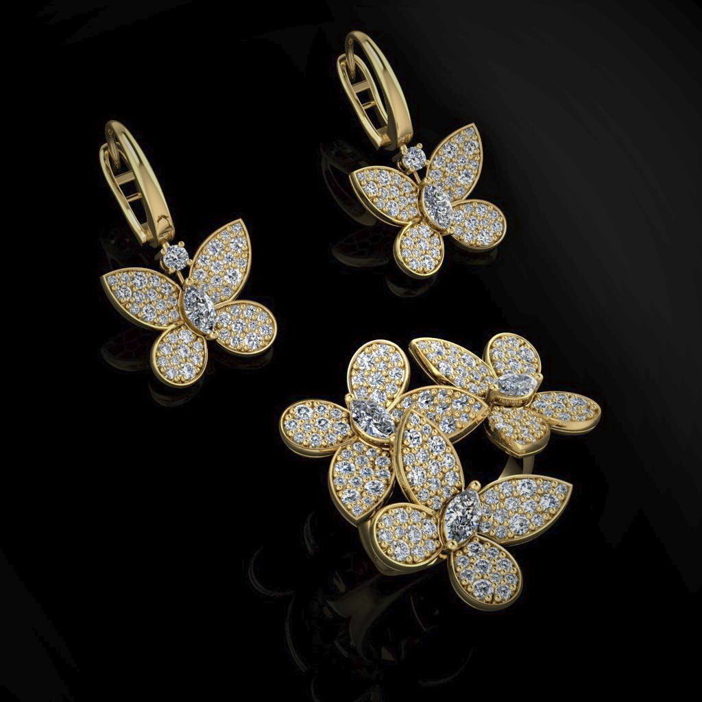 Ring and Earrings 39 3D print model_1