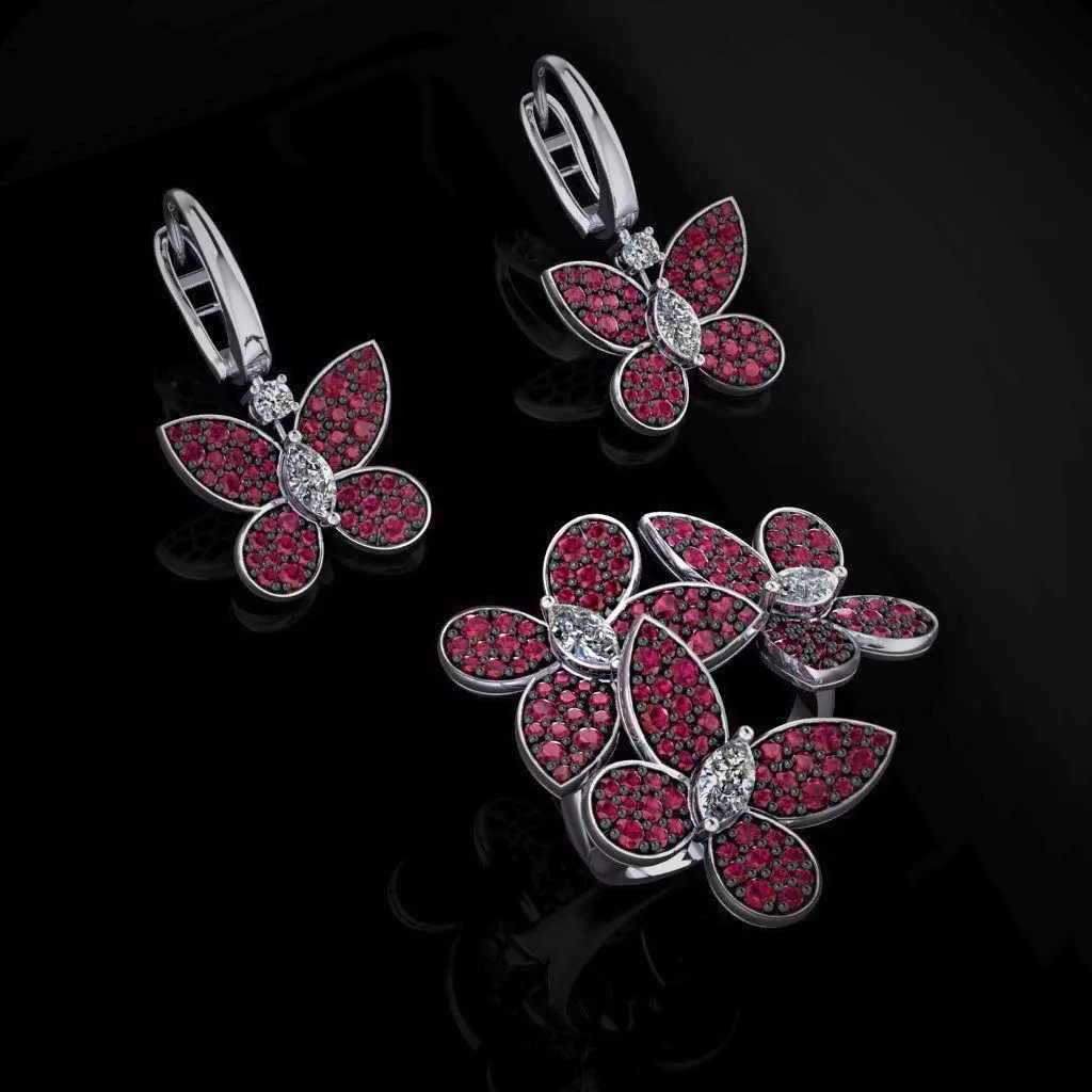 Ring and Earrings 39 3D print model_0