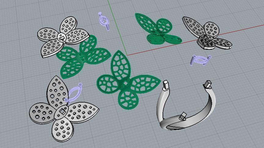 Ring and Earrings 39 3D print model_7