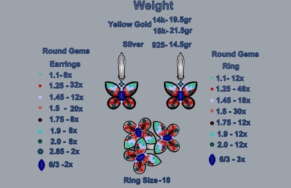 Ring and Earrings 39 3D print model_5