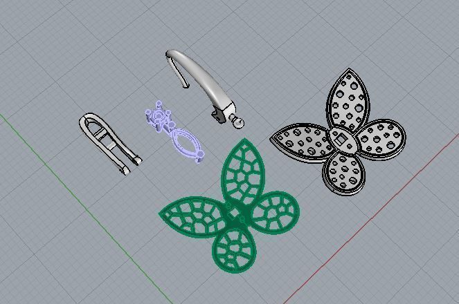 Ring and Earrings 39 3D print model_11