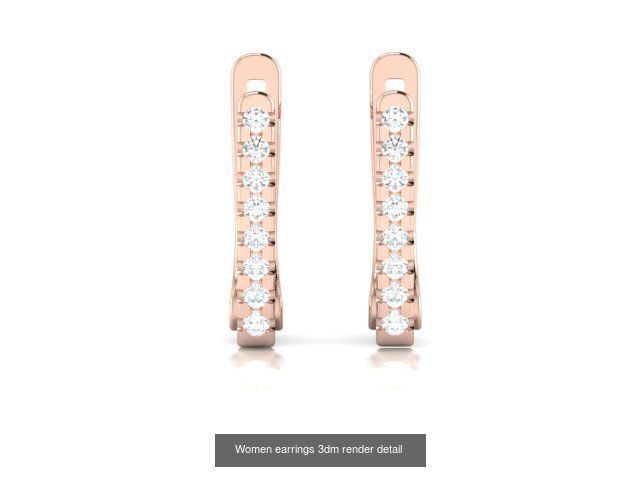 1000 solitaire wedding engagement women ring 3dm stl render 3D Model Collection_76