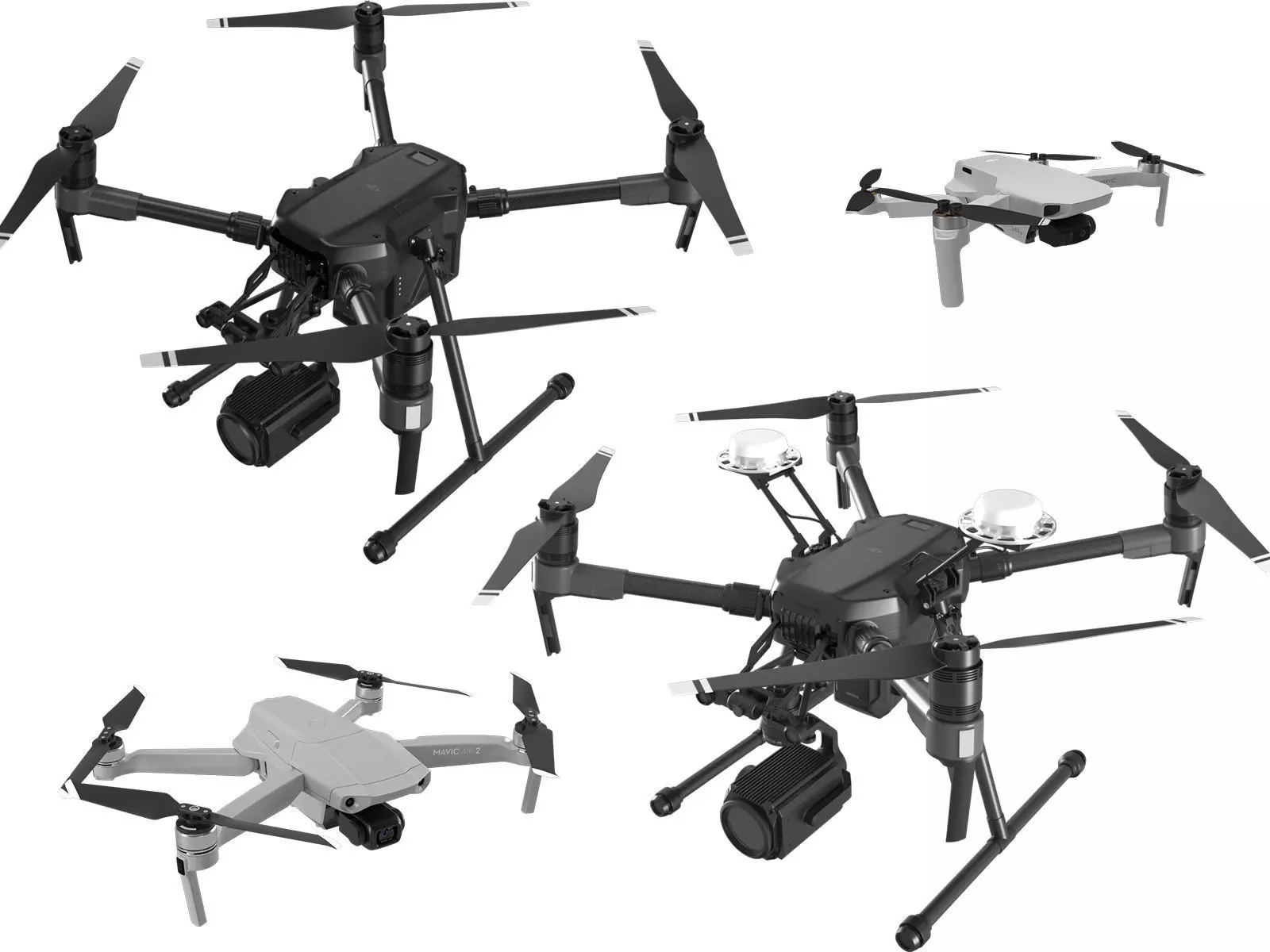 DJI Best Drones 2020 Collection 3D model_0
