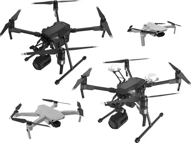 DJI Best Drones 2020 Collection 3D model