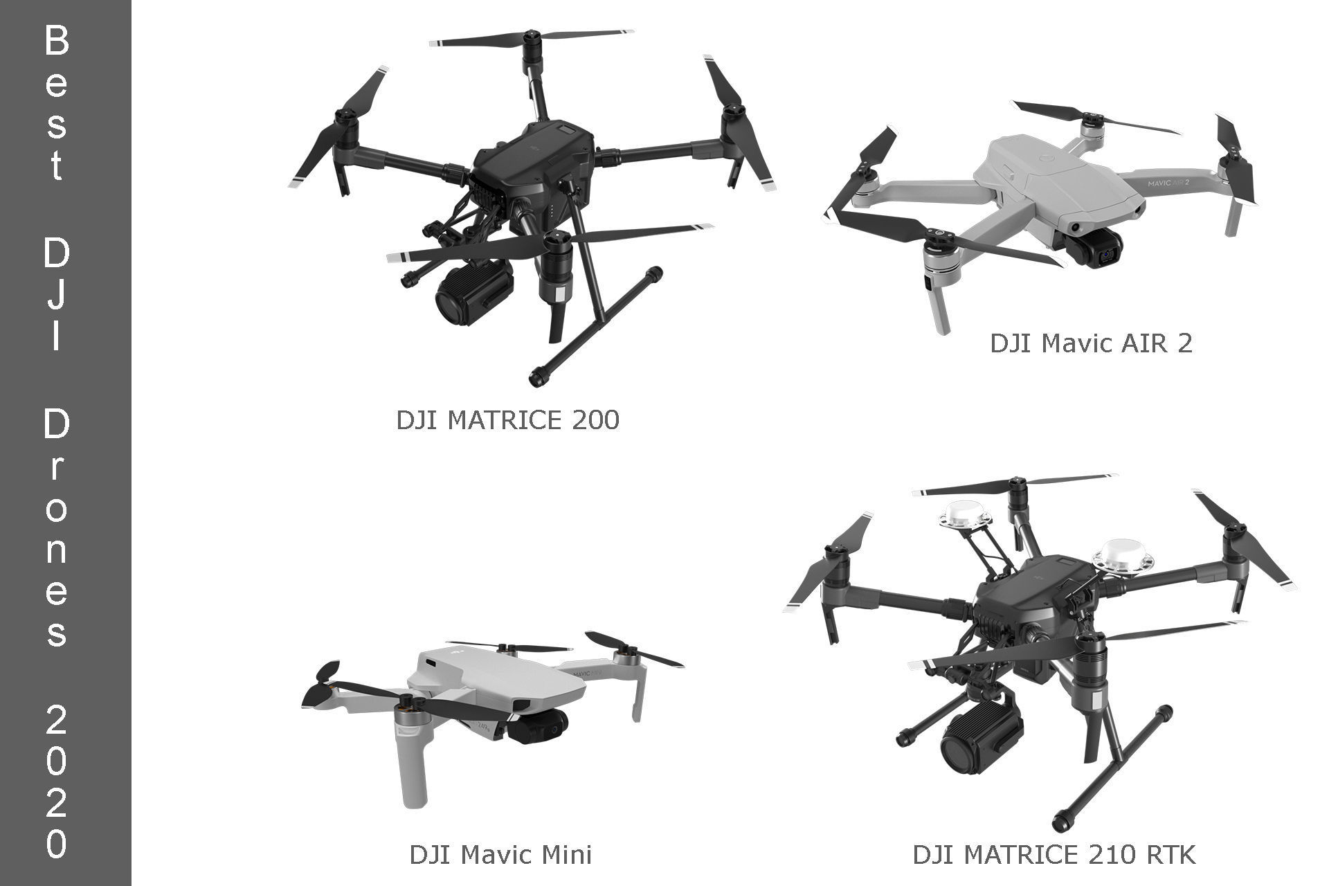 DJI Best Drones 2020 Collection 3D model_1